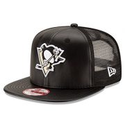 NHL-Pittsburgh-Penguins-Team-Sleek-Trucker-9Fifty-Original-Fit-Cap-One-Size-Black-0