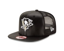 NHL-Pittsburgh-Penguins-Team-Sleek-Trucker-9Fifty-Original-Fit-Cap-One-Size-Black-0