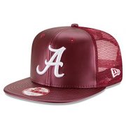 NCAA-Alabama-Crimson-Tide-Mens-Team-Sleek-Trucker-9FIFTY-Snapback-Cap-Maroon-One-Size-0